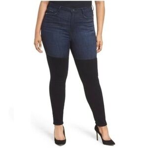 Good American Women's Two Tone Good Legs Skinny Jeans High Rise Mix Size 00/24